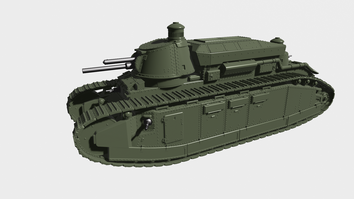 FCM 2C Super Heavy Tank "Normandie" by Wargame3D