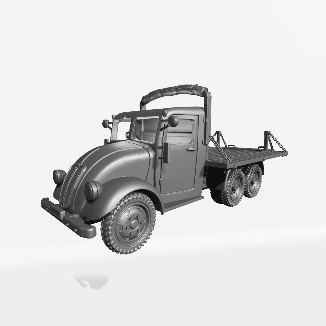 Tatra 82 Medium Truck with 20mm AA Gun by Wargame3D