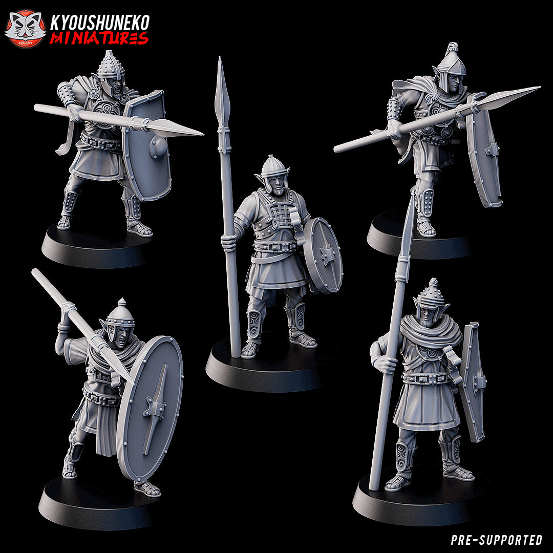 Gaelic Wood Elf Eternal Guardians by Kyoushuneko Miniatures