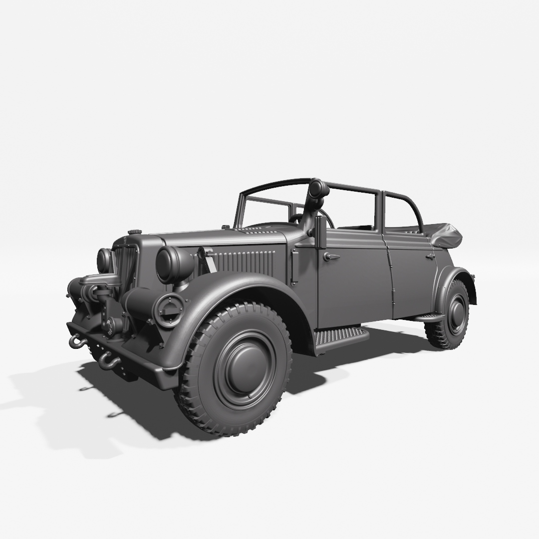 Horch 901 Type 40 (Kfz.21; Rommel Car) by Wargame3D