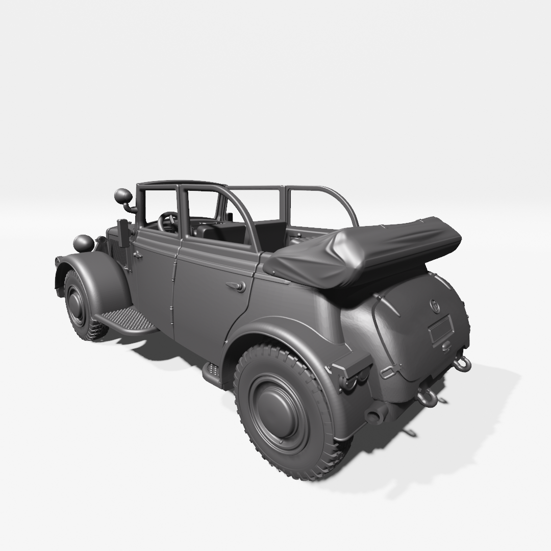 Horch 901 Type 40 (Kfz.21; Rommel Car) by Wargame3D