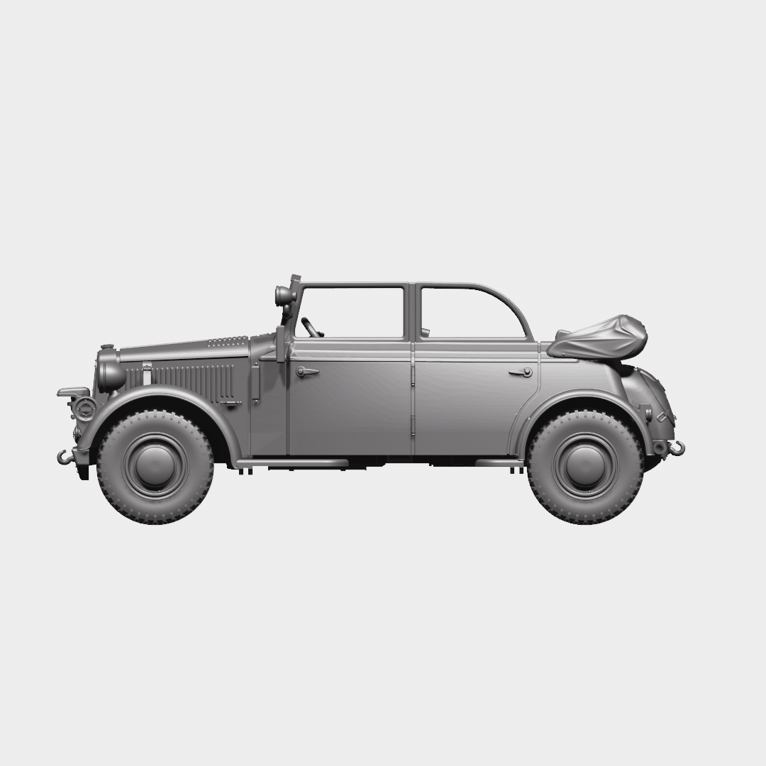 Horch 901 Type 40 (Kfz.21; Rommel Car) by Wargame3D