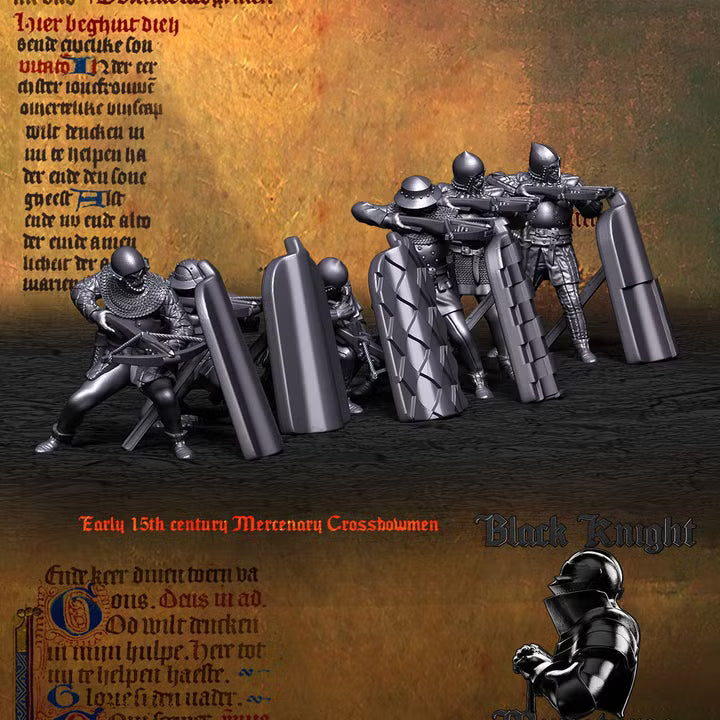 Early 15th century - Mercenary Crossbowmen by Black Knight Miniatures