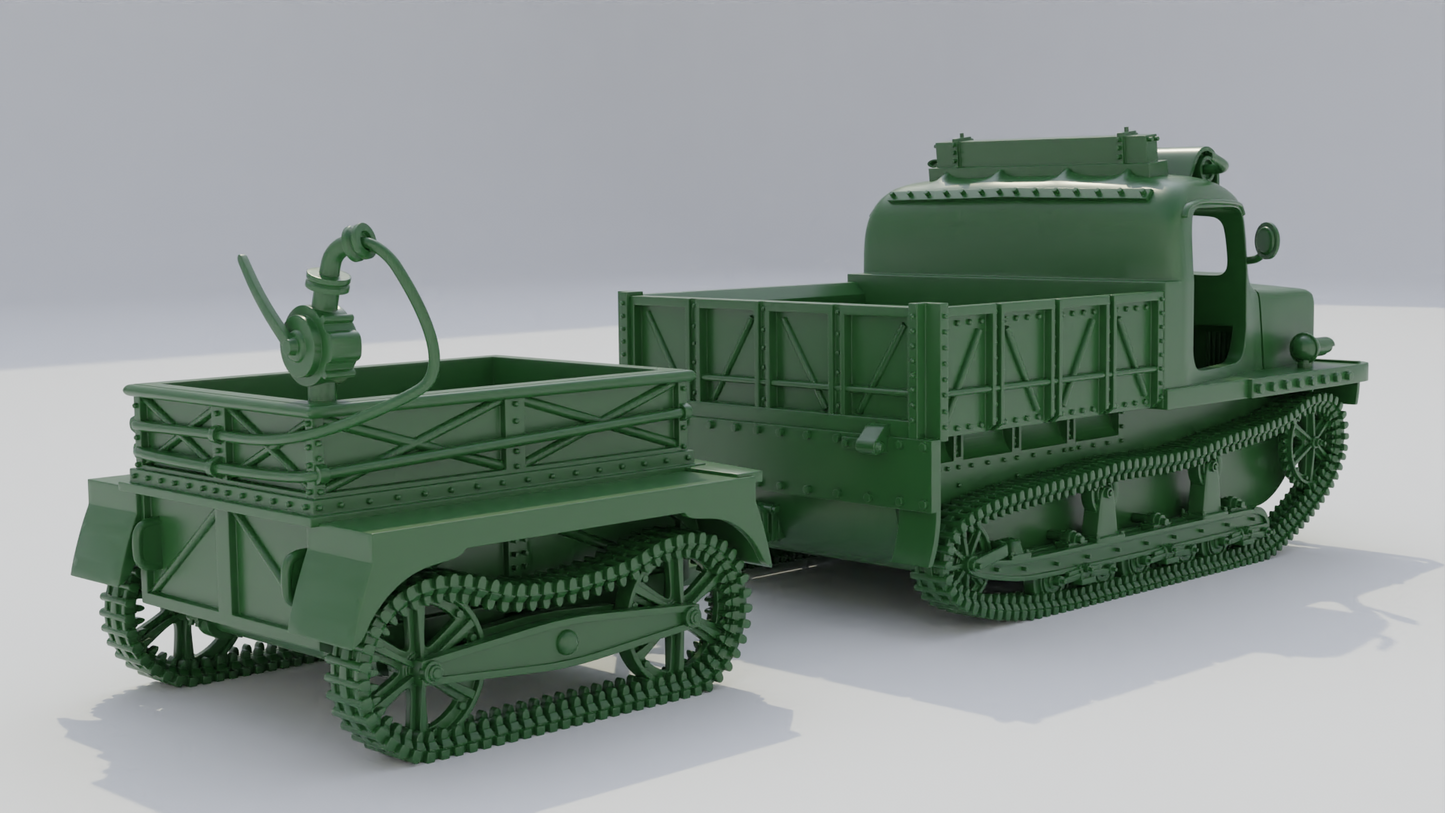 Renault 36R TRC & Trolley by Wargame3D