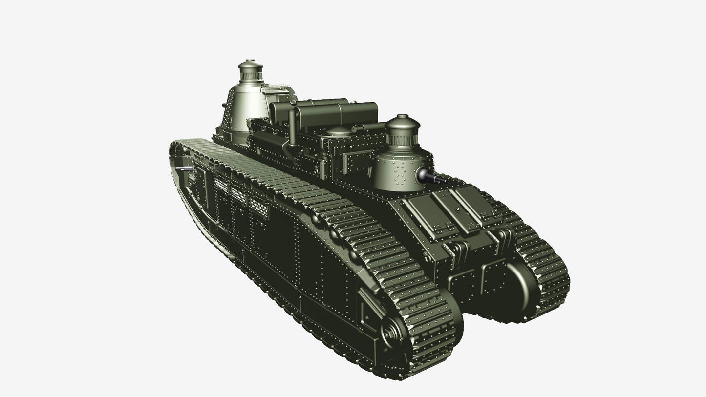 FCM 2C Super Heavy Tank by Wargame3D