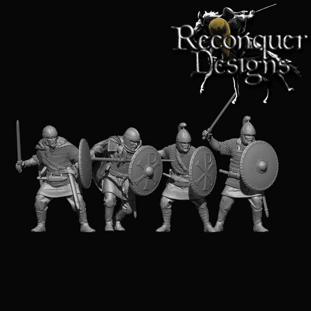 Visigoths Asturians dismounted Set 2.