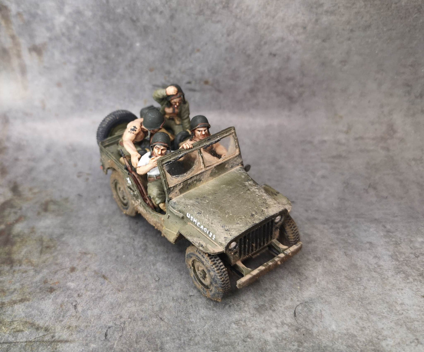 USMC Jeep with Passengers