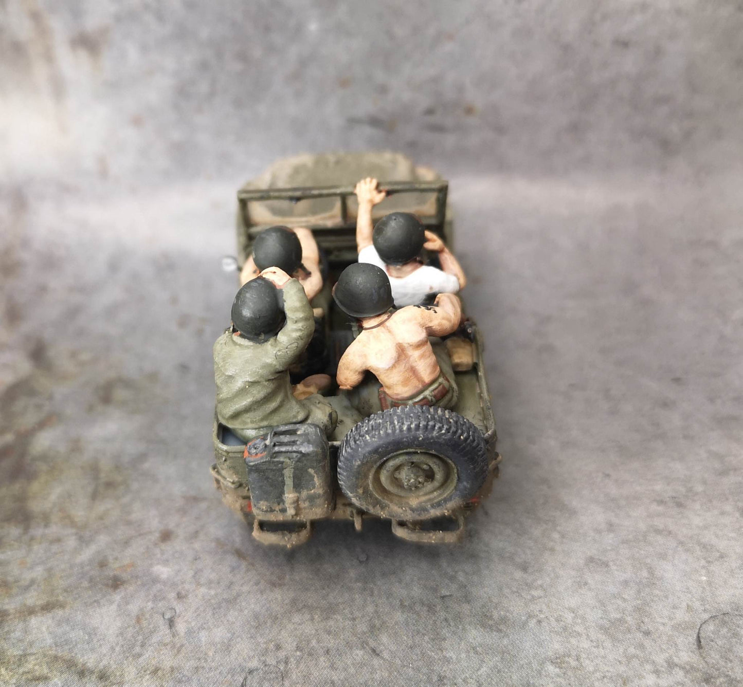 USMC Jeep with Passengers