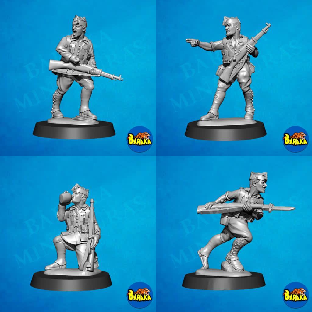 Rif War/SCW NCO, sergeants or corporal by Baraka Wargames and Miniatures