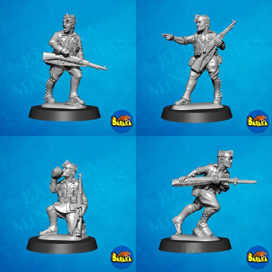 Rif War/SCW NCO, sergeants or corporal by Baraka Wargames and Miniatures
