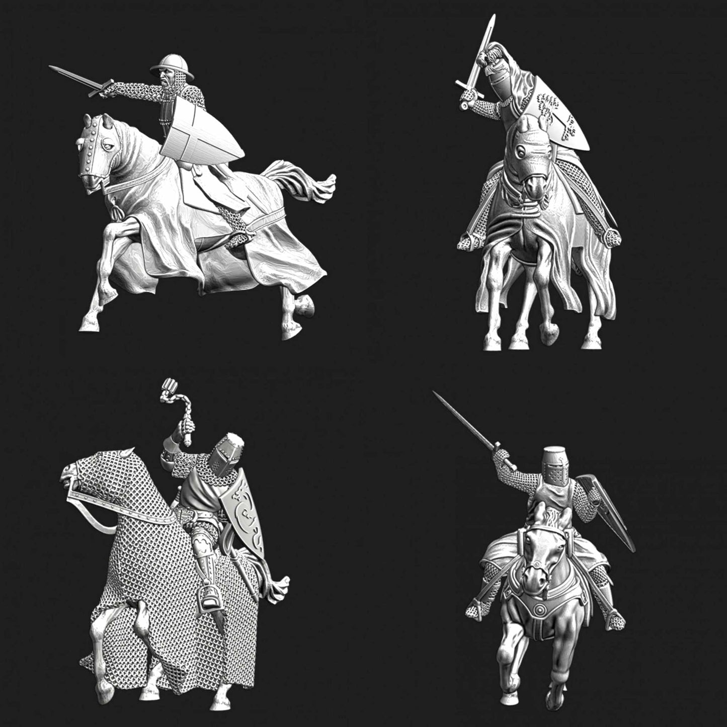 King & Country MK023 MEDIEVAL KNIGHT Knight attacking with King & Country MK023 MEDIEVAL KNIGHT Knight attacking with