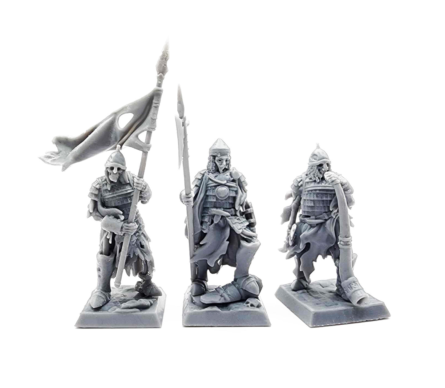 Skeleton Boyar Guards with Spears by Highlands Miniatures