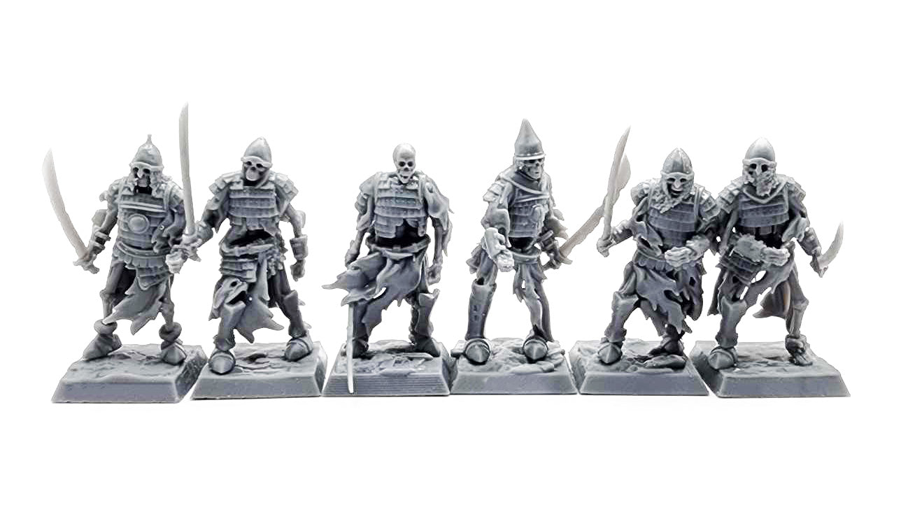 Skeleton Boyar Guards with Swords by Highlands Miniatures