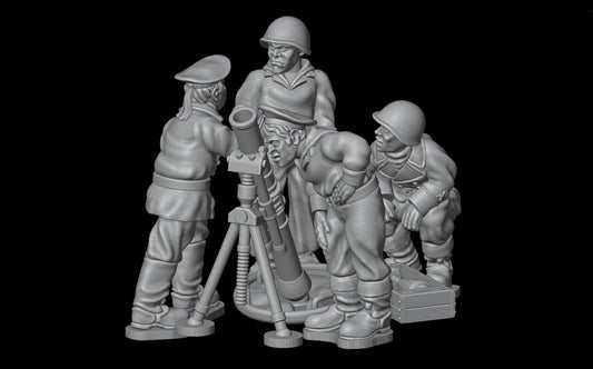 Soviet Naval 120mm Mortar Team by Flank March Miniatures