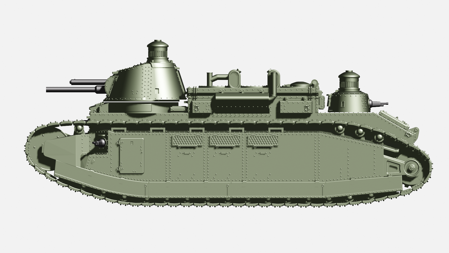 FCM 2C Super Heavy Tank by Wargame3D