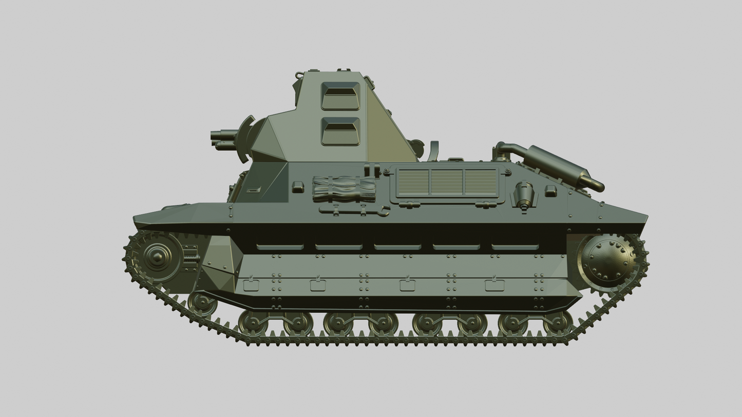 FCM 36 Tank by Wargame3D