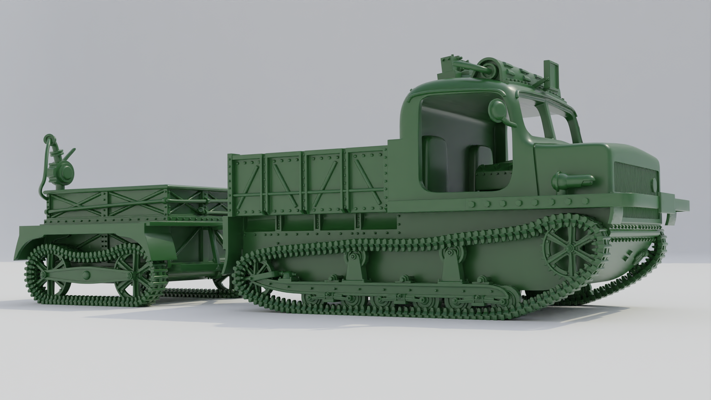 Renault 36R TRC & Trolley by Wargame3D