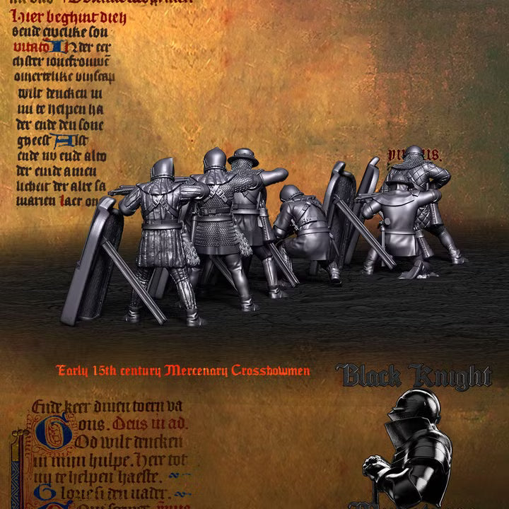 Early 15th century - Mercenary Crossbowmen by Black Knight Miniatures