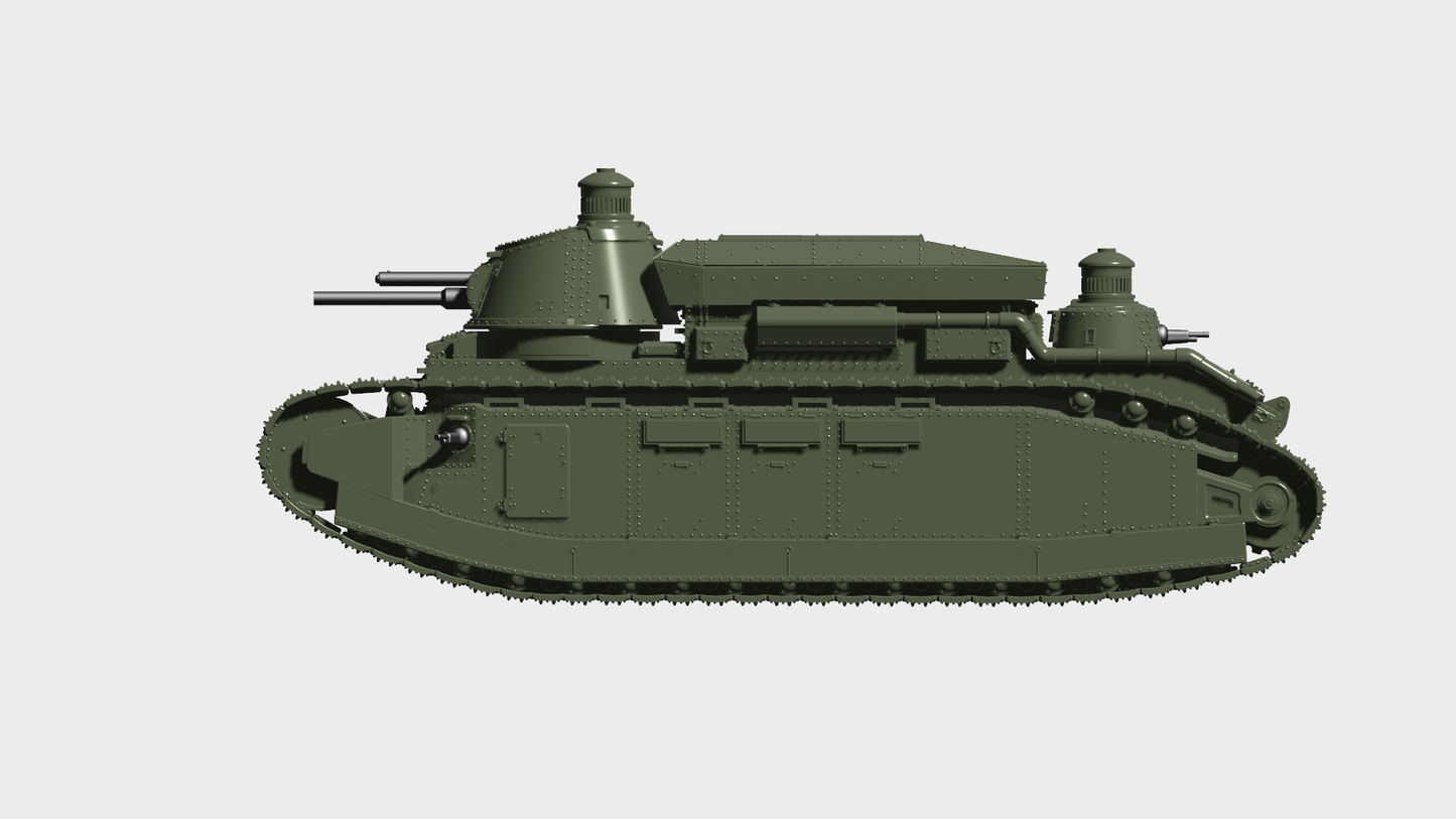 FCM 2C Super Heavy Tank "Normandie" by Wargame3D