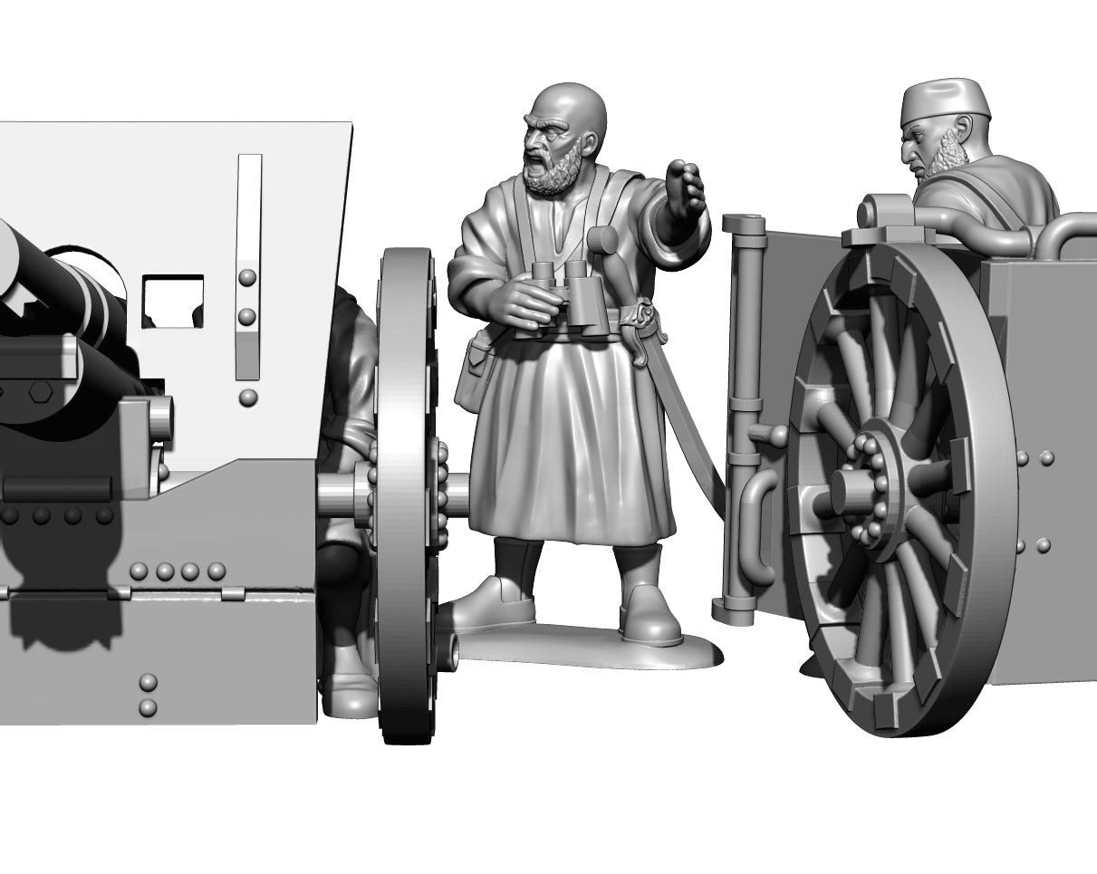 Rif War Rif 75mm Schneider Artillery Team by Baraka Wargames and Miniatures