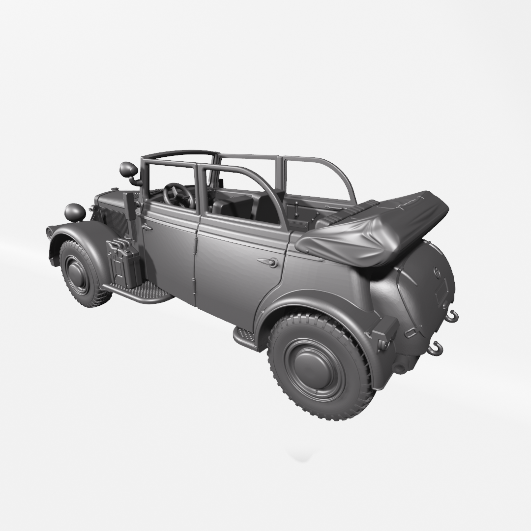 Horch 901 Type 40 (Kfz.21; Rommel Car) by Wargame3D