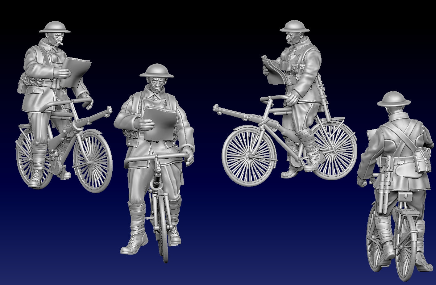Great War Trench Bicycle Troops by Weird Armies Reign