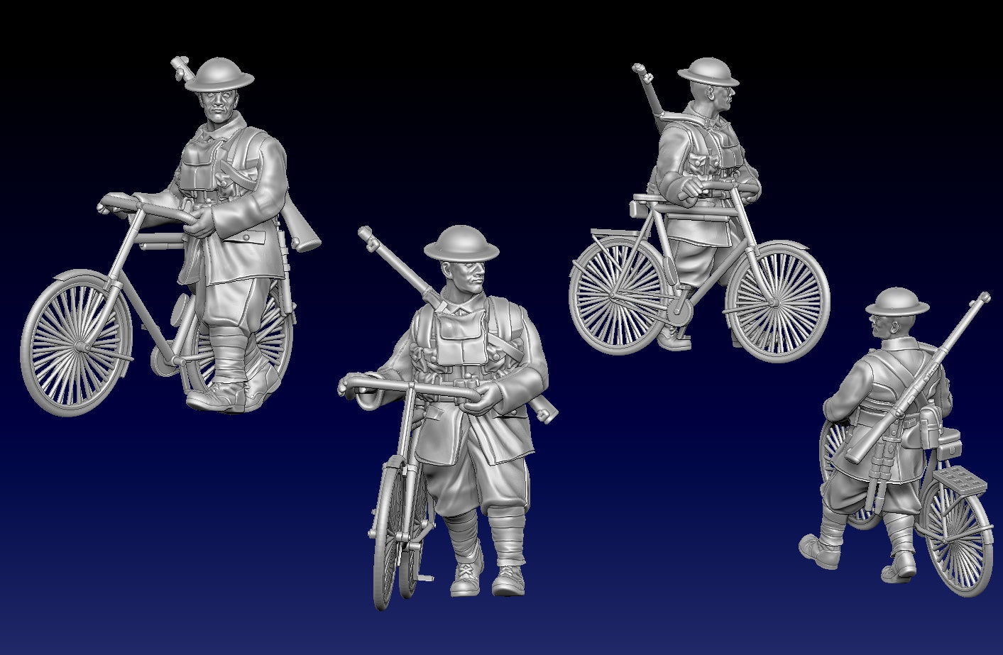 Great War Trench Bicycle Troops by Weird Armies Reign