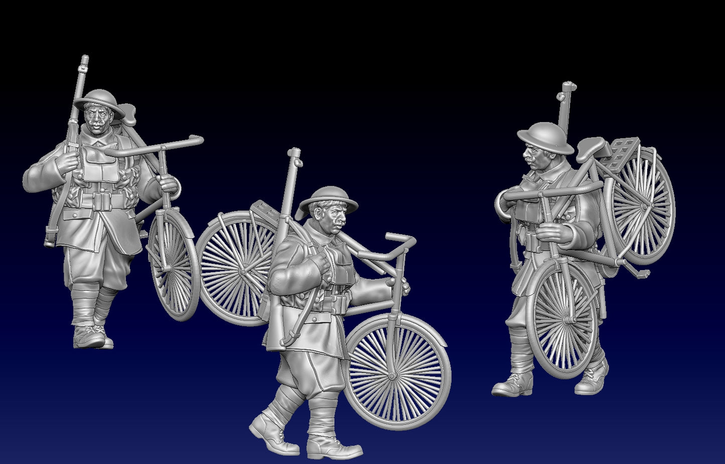 Great War Trench Bicycle Troops by Weird Armies Reign