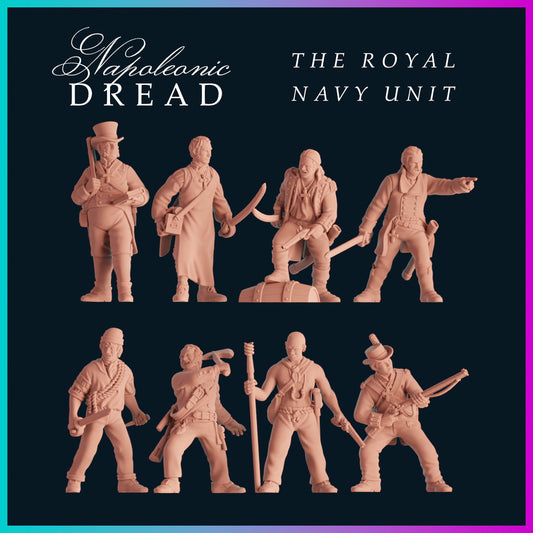 Napoleonic Dread British Royal Navy Unit by koolkiwi Miniatures