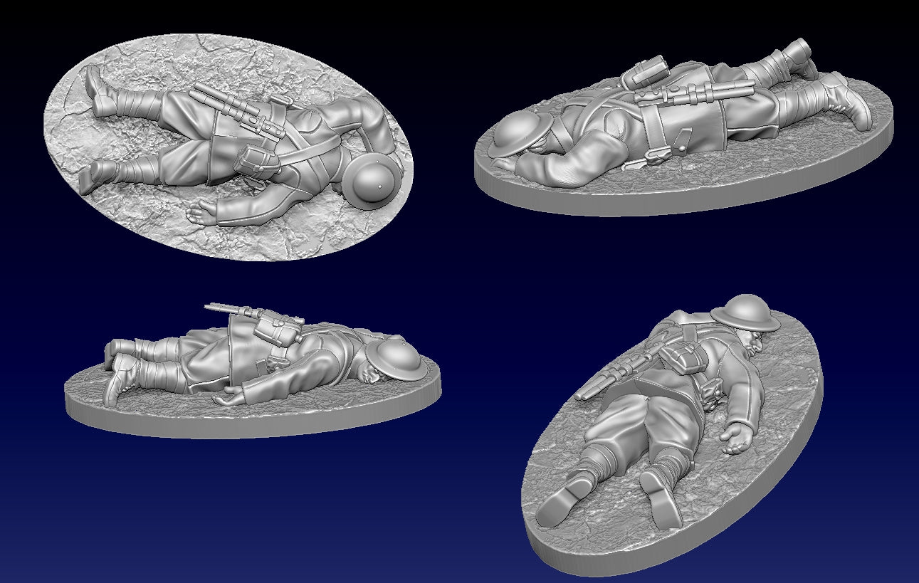 Great War Trench Infantry Casualty 1 by Weird Armies Reign
