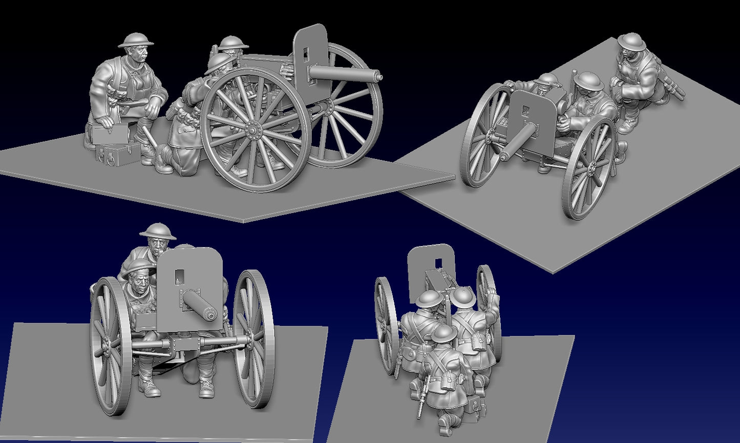 Great War Trench QF 1-pounder pom-pom 1 by Weird Armies Reign