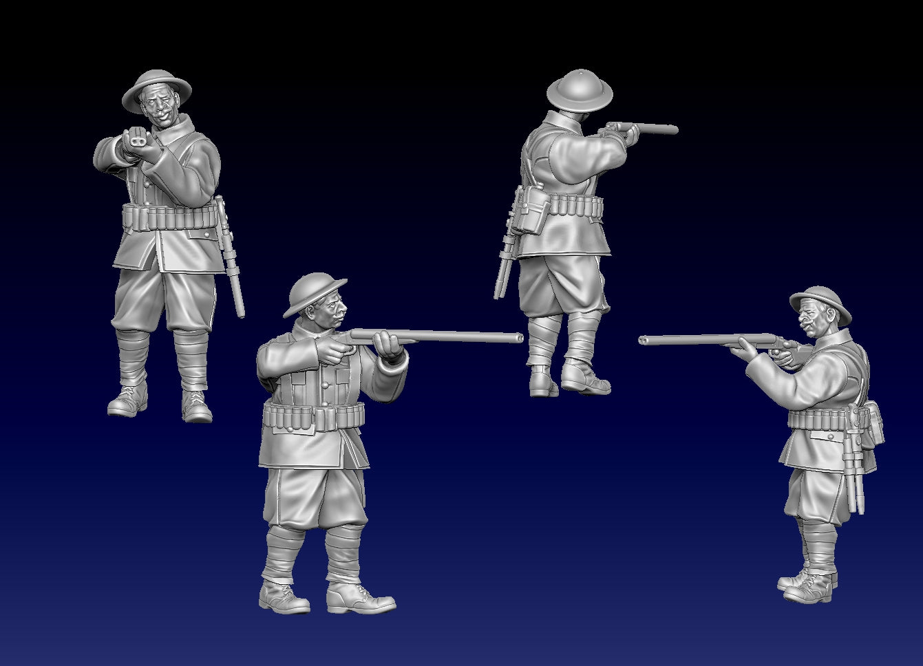 Great War Trench Infantry with Shotguns by Weird Armies Reign