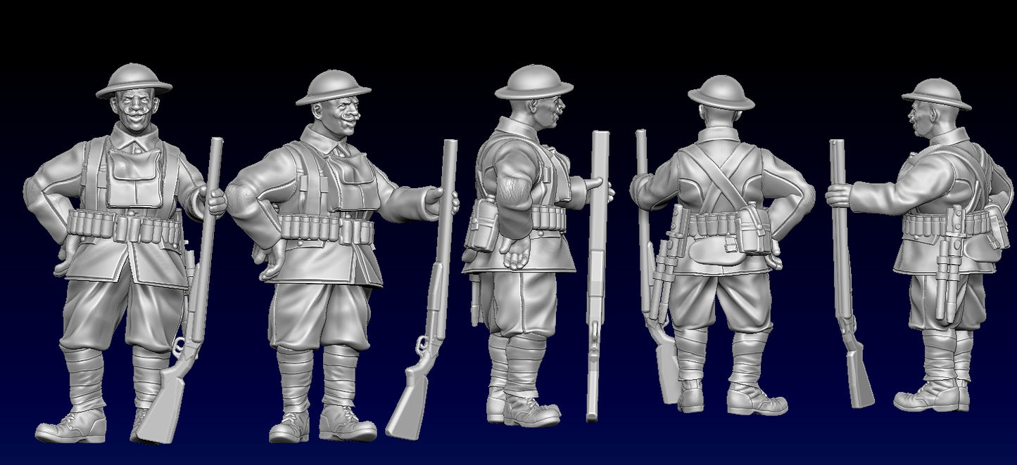 Great War Trench Infantry with Shotguns by Weird Armies Reign