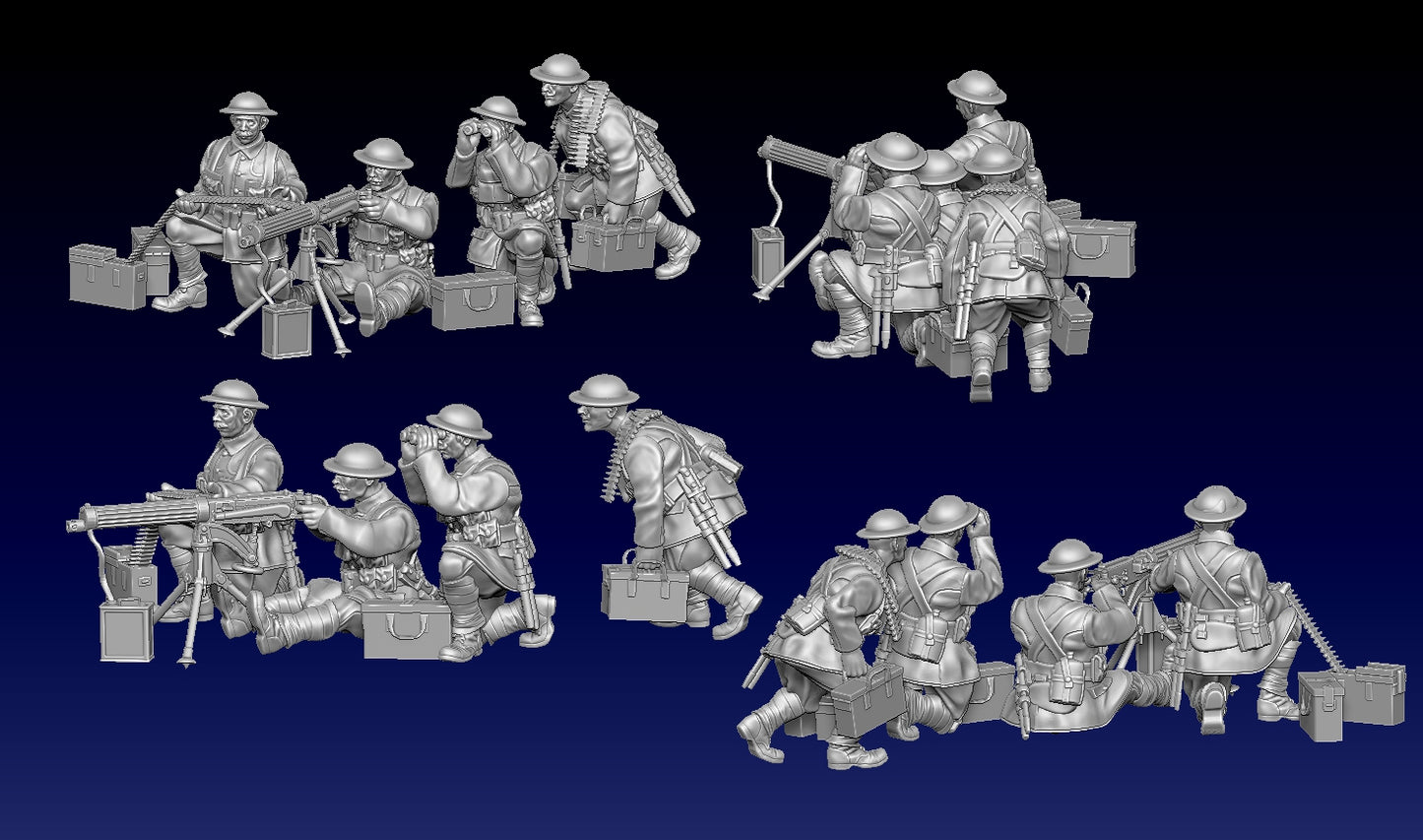 Great War Trench Vickers MG Team 1 by Weird Armies Reign