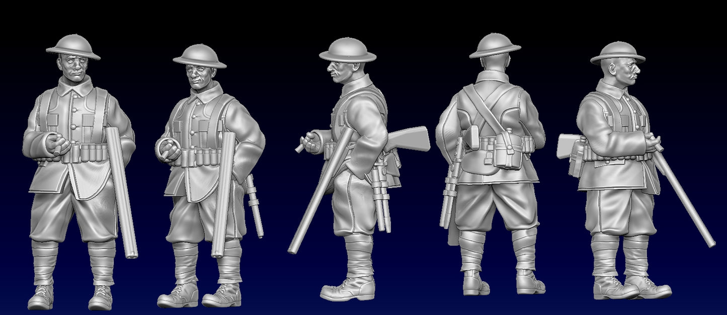 Great War Trench Infantry with Shotguns by Weird Armies Reign