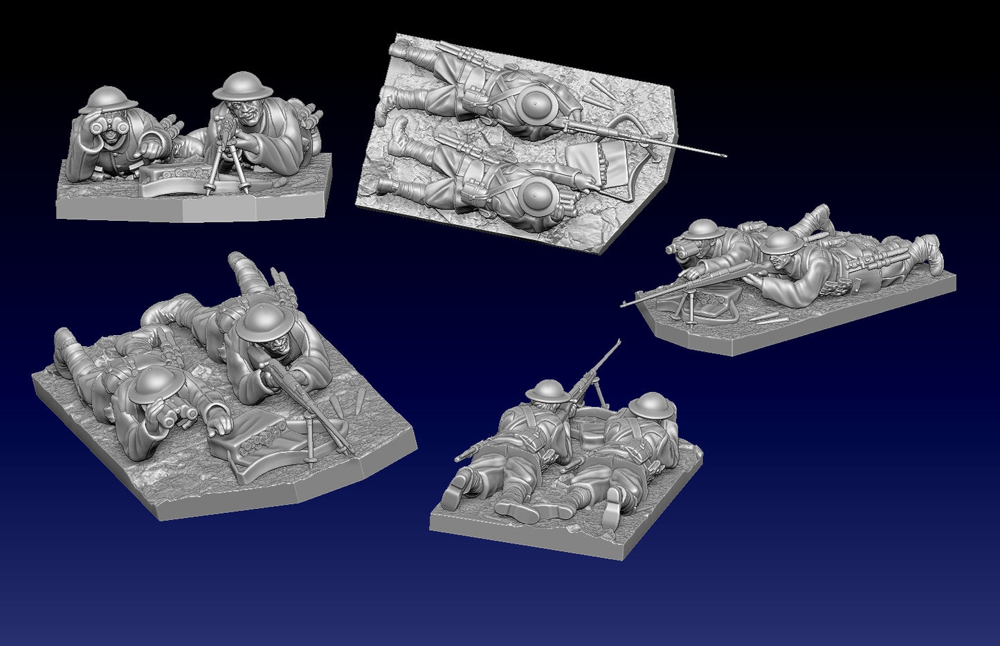 Great War Trench Mauser Anti-Tank Rifle Team 1 by Weird Armies Reign