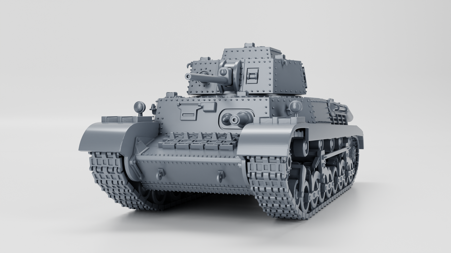 40M Turan I Tank by Wargame3D