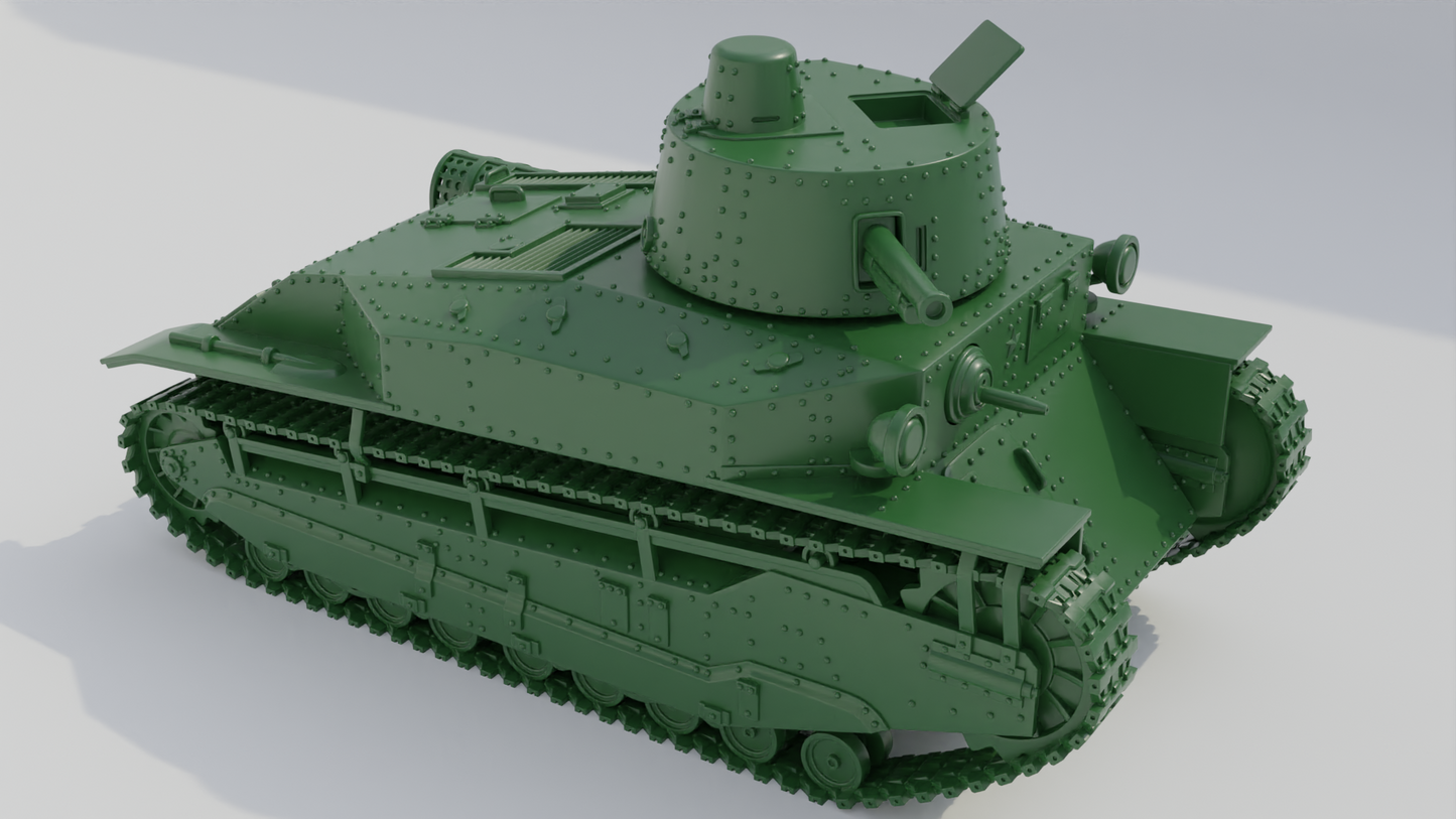 Type 89 I-Go Type A Tank by Wargame3D