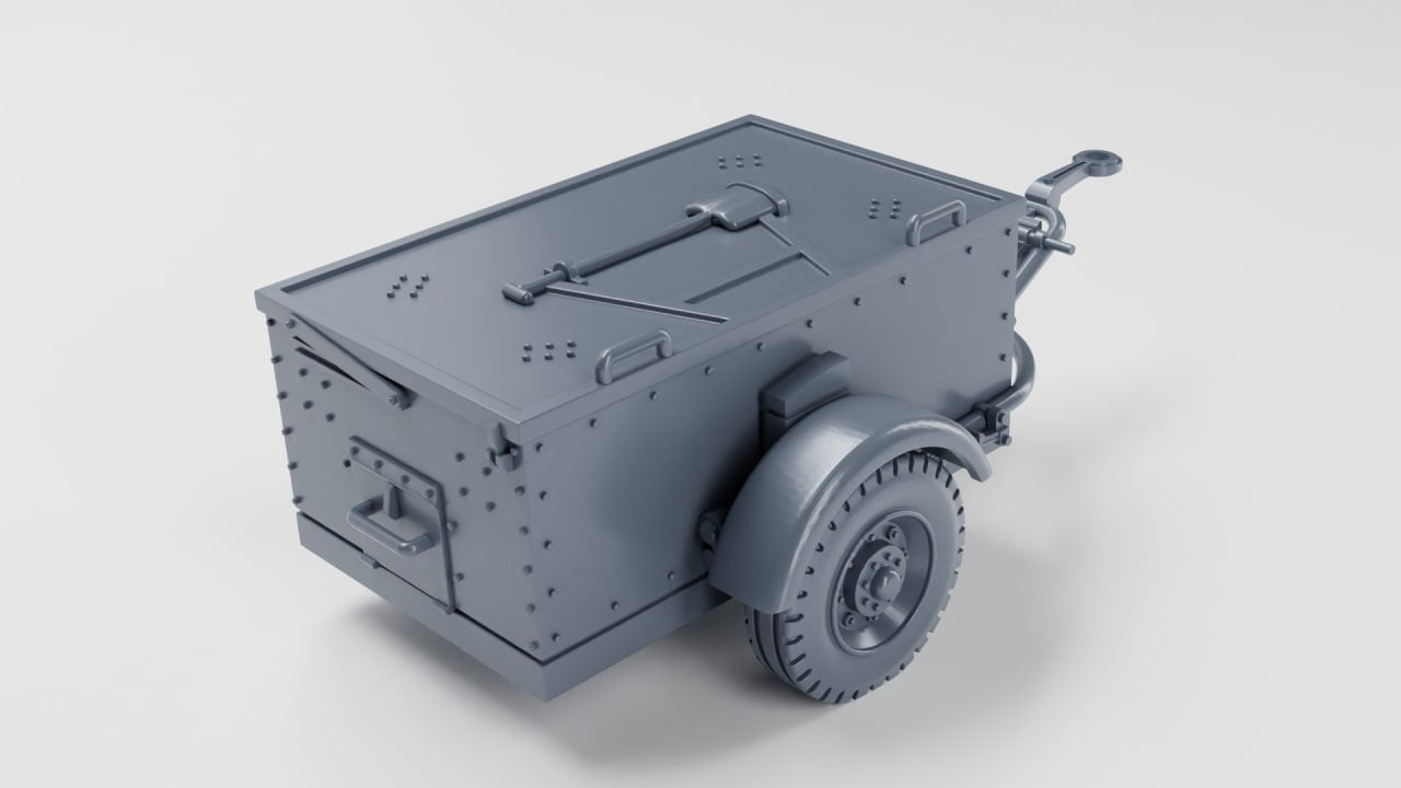 Sd Ah 51 Ammunition Trailer by Wargame3D