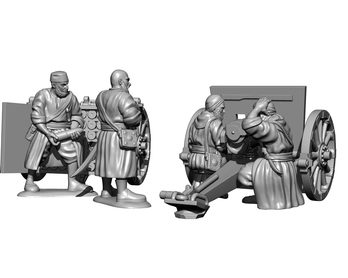 Rif War Rif 75mm Schneider Artillery Team by Baraka Wargames and Miniatures