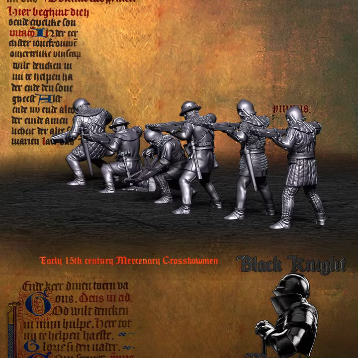 Early 15th century - Mercenary Crossbowmen by Black Knight Miniatures