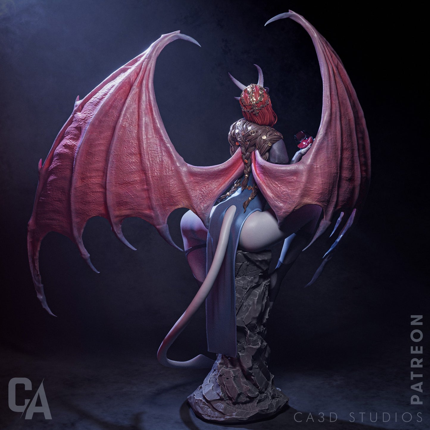 Pink Succubus by CA 3D