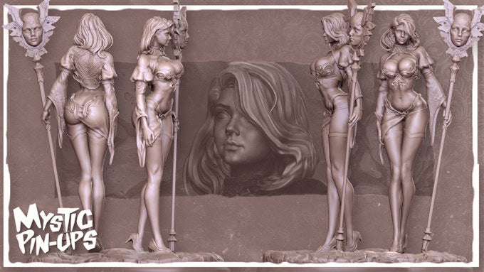 Mystic Pinups Volume 7 by Nomad Sculpts