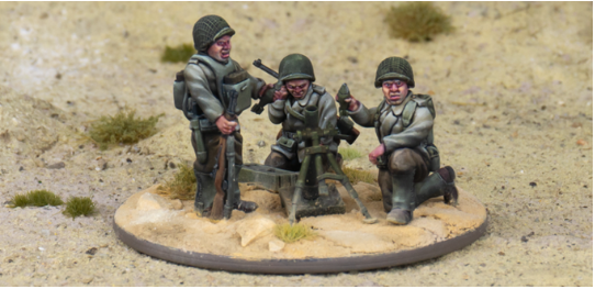 US Army M2 60mm Light Mortar Team by W3 Wargaming Miniatures