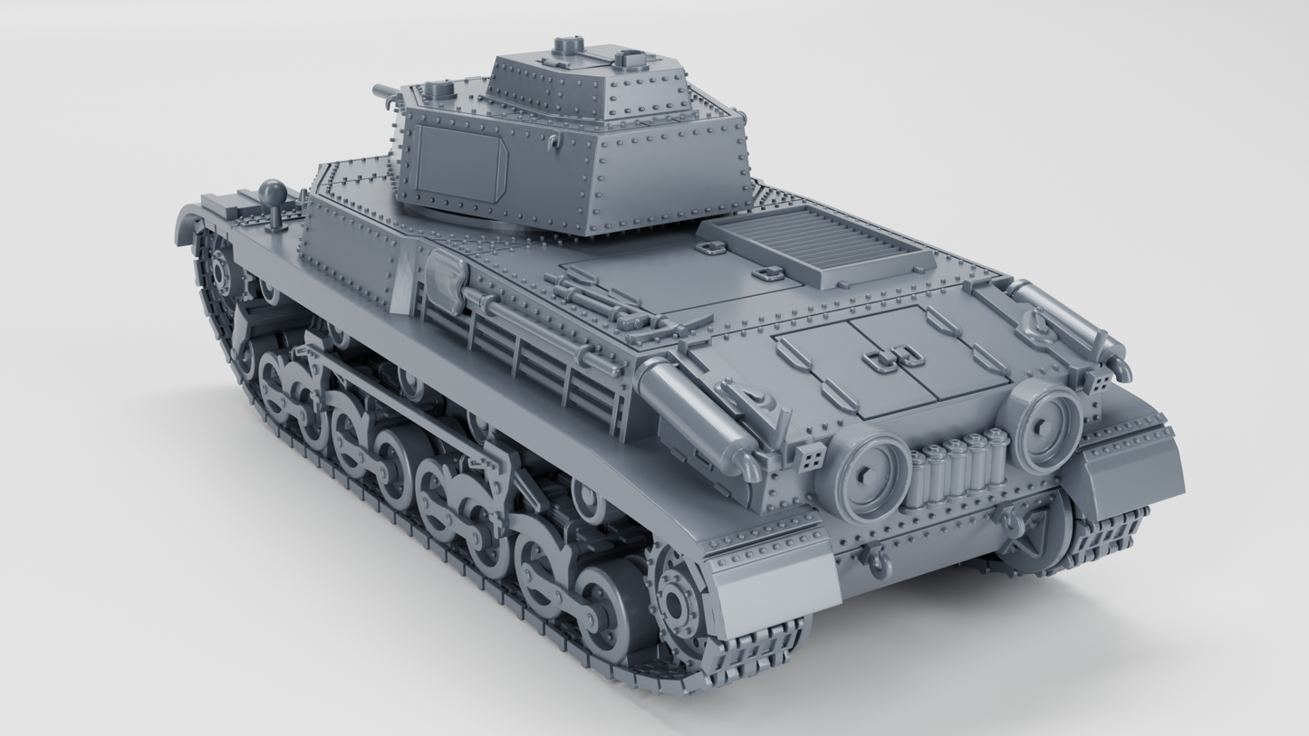 40M Turan I Tank by Wargame3D