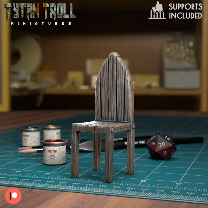 Chair and Mimic by Tytan Troll Miniatures