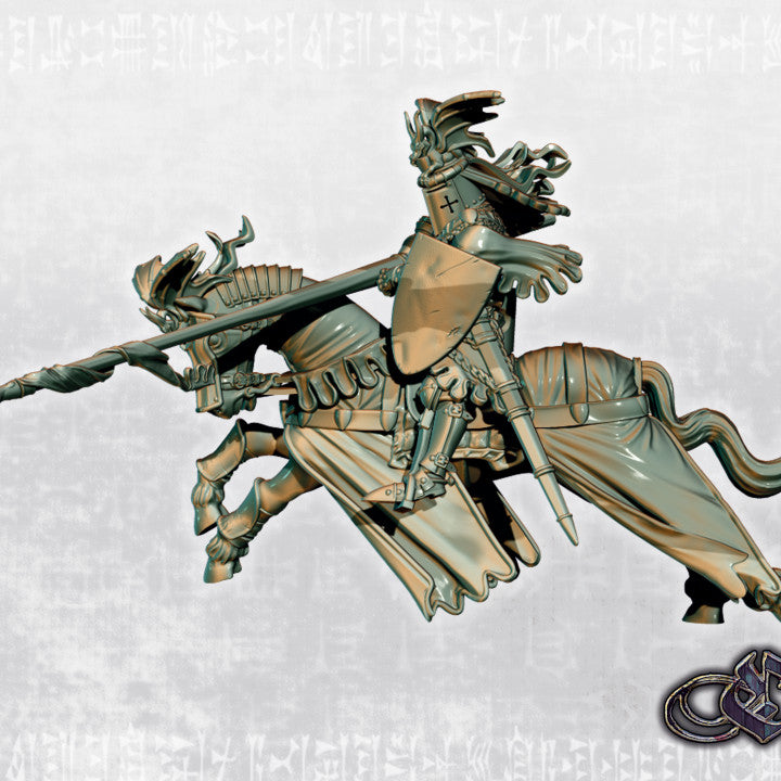 Dragon Knight on horse   by Ezipion miniatures