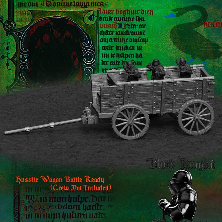 Hussite Wagon - Battle ready by Black Knight Miniatures