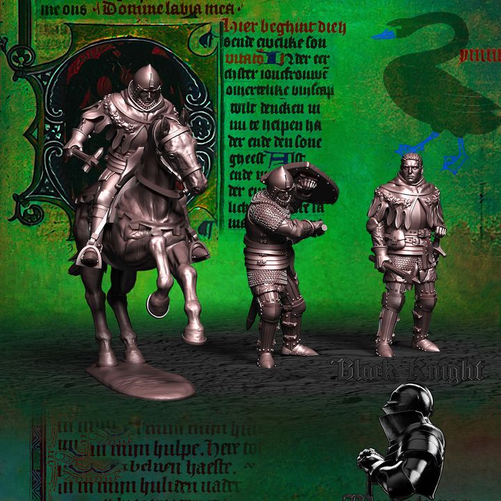 Early 15th century - the Hero of Bohemia by Black Knight Miniatures