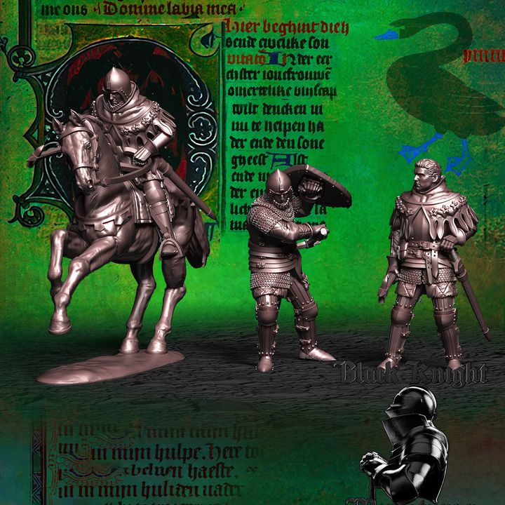 Early 15th century - the Hero of Bohemia by Black Knight Miniatures